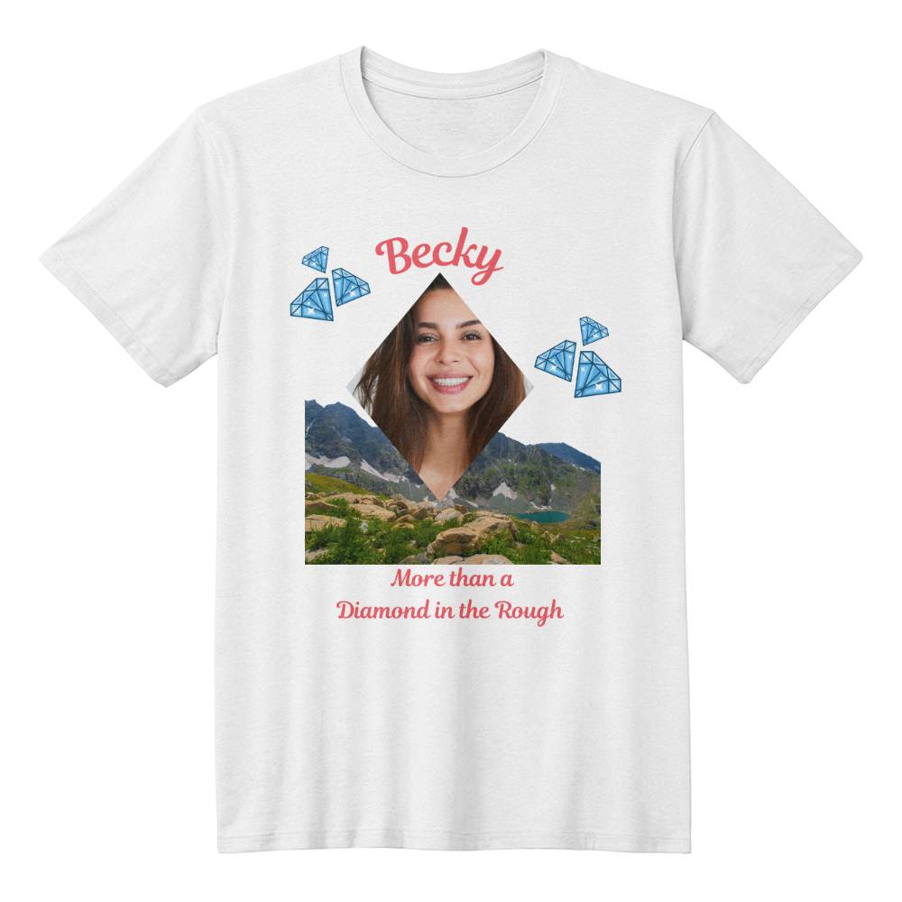 Personalized Photo Diamond in the Rough Tee