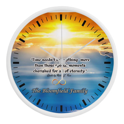 Personalized "Eternity" Clock