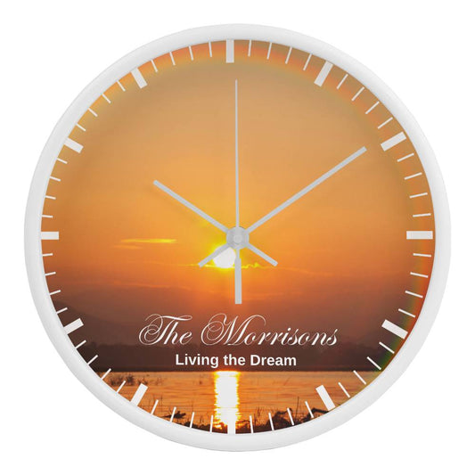 Personalized "Living the Dream" clock