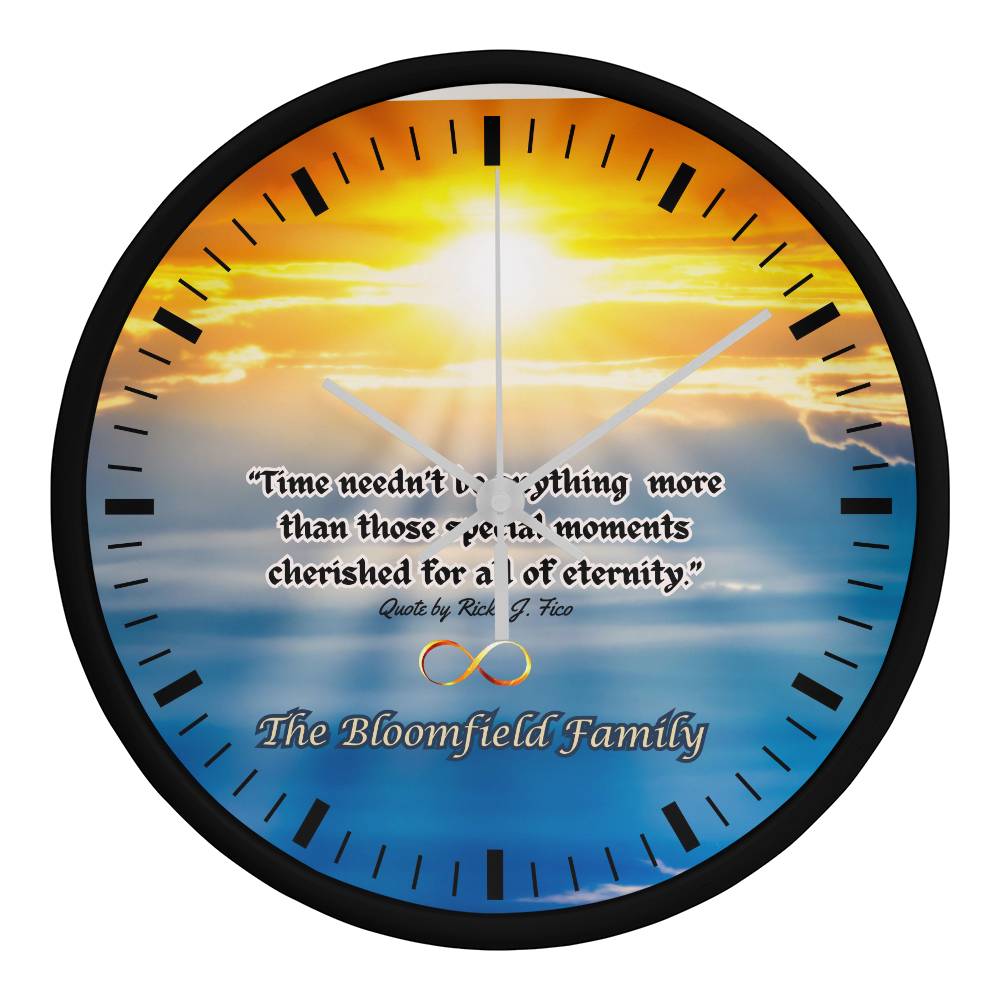 Personalized "Eternity" Clock