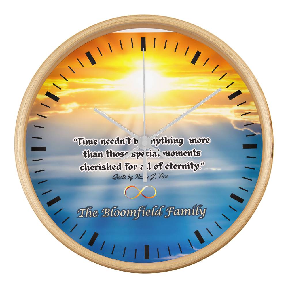 Personalized "Eternity" Clock