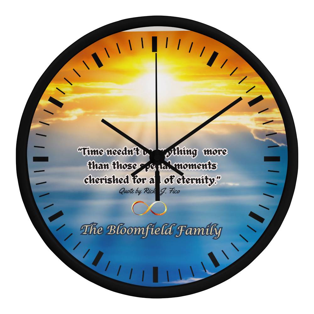 Personalized "Eternity" Clock