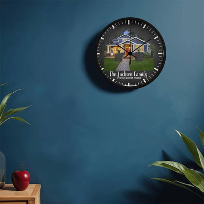 Personalized Photo "Home Sweet Home" Clock