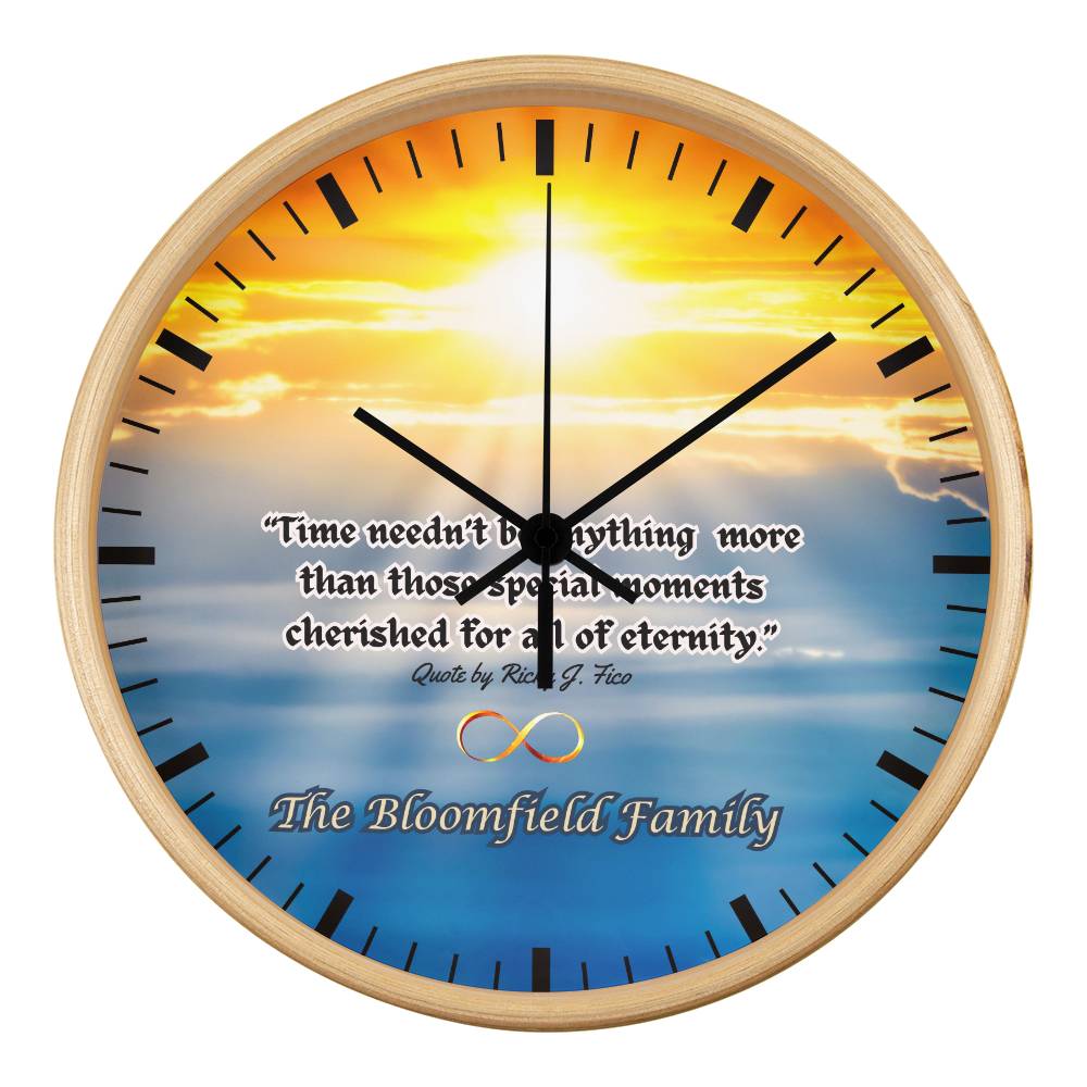 Personalized "Eternity" Clock